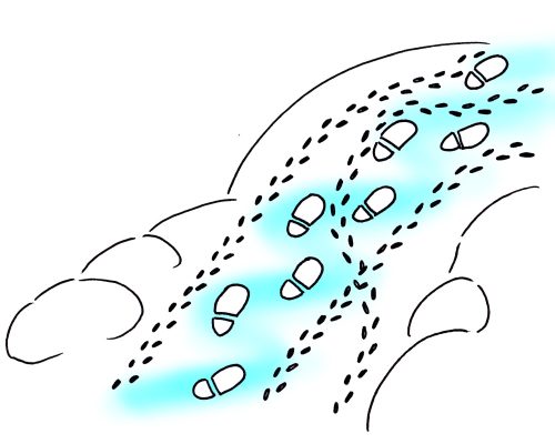 008 illustration jeu de piste dessin desca traces