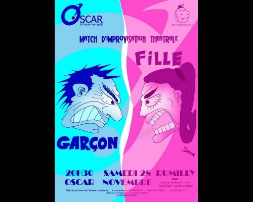 009 affiche Impropotames dessin desca garcon-fille