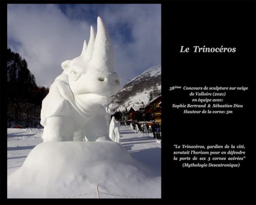 01 Trinoceros sculpture neige Desca