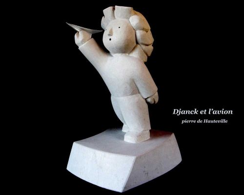 01 sculpture-en-pierre-Desca Djanck-et-lavion