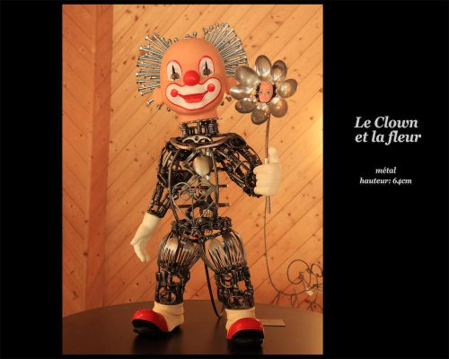 Sculpture Metal Desca Clown 01